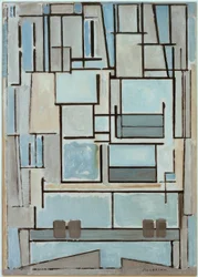 Composition No. VI; Composition 9; Blue Facade